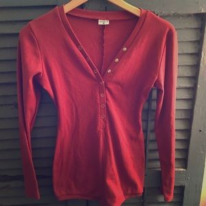 Henley Style Romper/Bodysuit